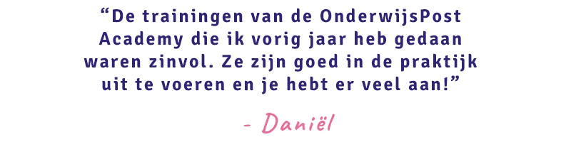 Onderwijspost professionals onderwijspost academy review daniel